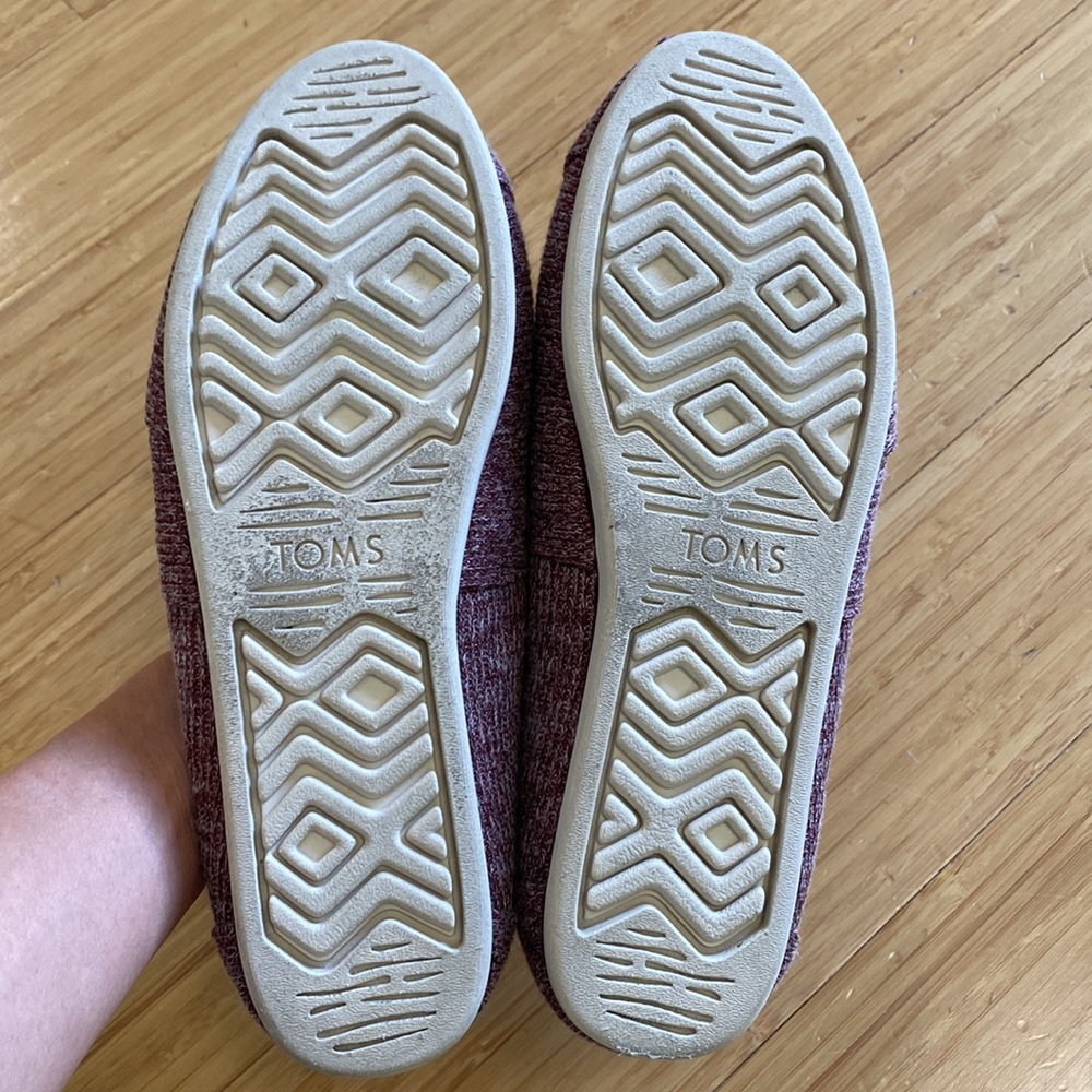 Women’s Toms Shearling Alpargata Shoes Sz 7.5 W - Picture 6 of 9